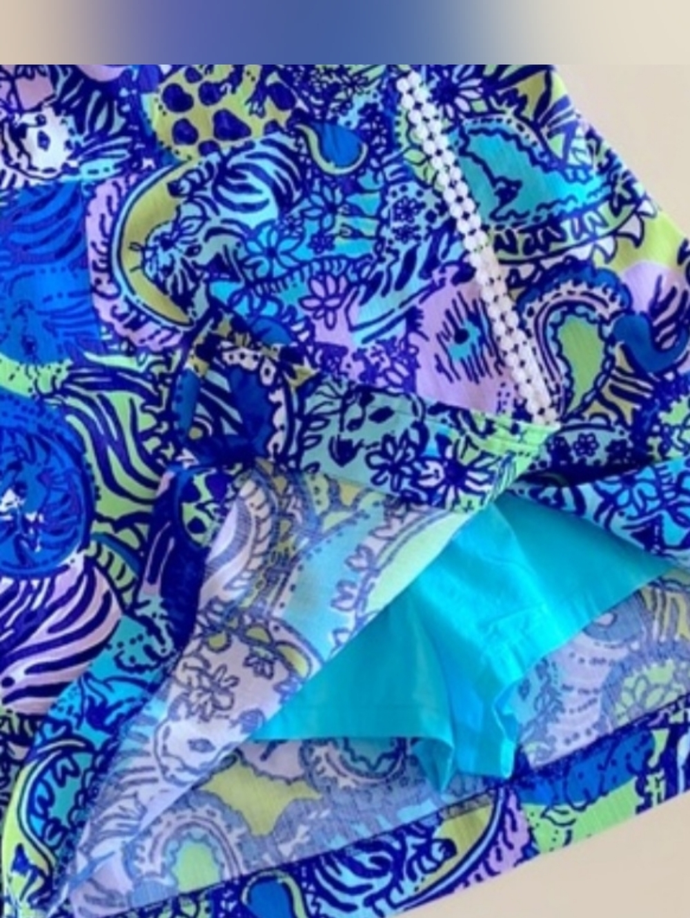 Lilly Pulitzer RARE Jesse Romper Dress Cattitude Cat Print Vacay Size 6 - Picture 6 of 14